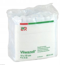 Vliwazell 10 x 10 kompres niejwysokochłonny 25sz