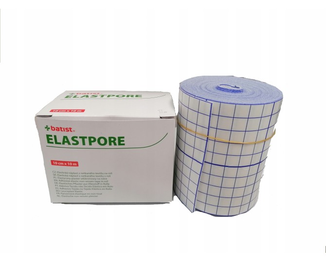 Elastopore 10 cmx10 m taśma opatrunkowa włókninowa