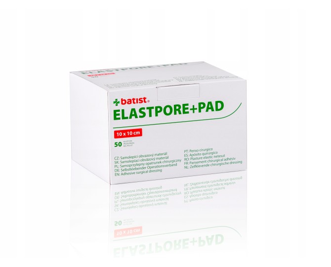 Elastopore  Pad jałowy przylepiec 10x10 cm 50 szt