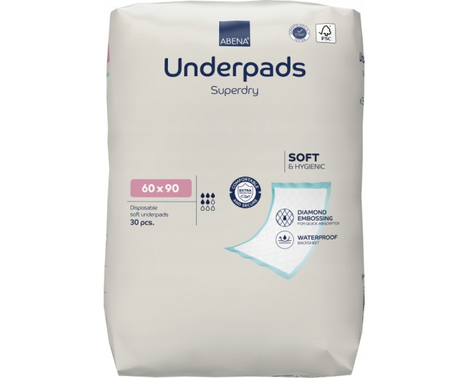 Podkłady higieniczne Abena Underpads Superdry 60x90 30 szt