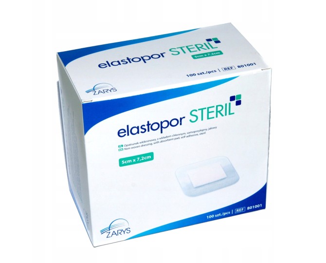 Elastopor Steril 5 x72 cm jałowy przylepiec a 100